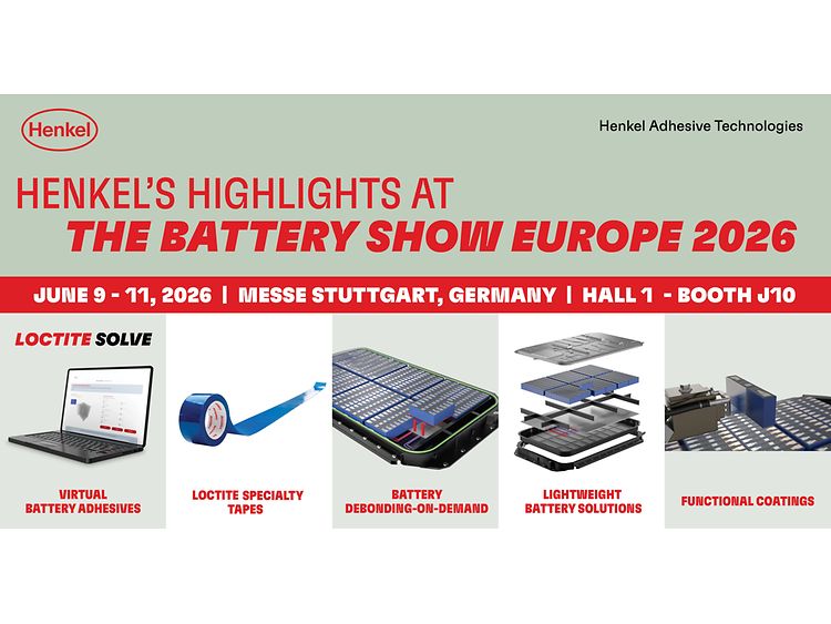 Henkel expands beyond liquid adhesives and unleashes AI-driven battery innovation at the Battery Show Europe 2026