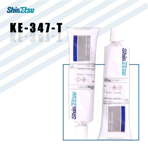 Shin-Etsu KE347T one-component RTV sealant for electrical and electronic components, transparent