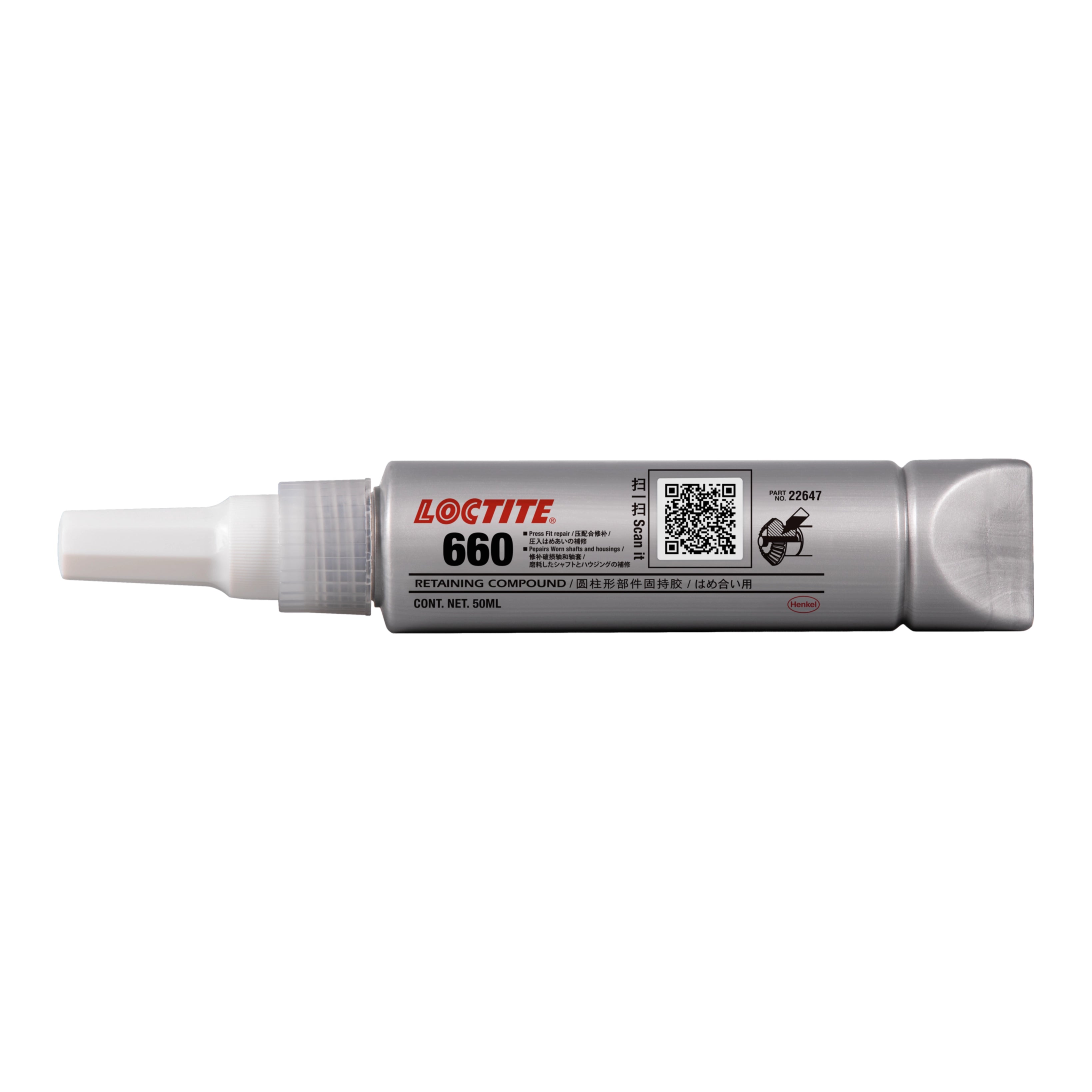 Loctite 660 High Strength Caulking and Retaining Glue Silver-Materiomart	