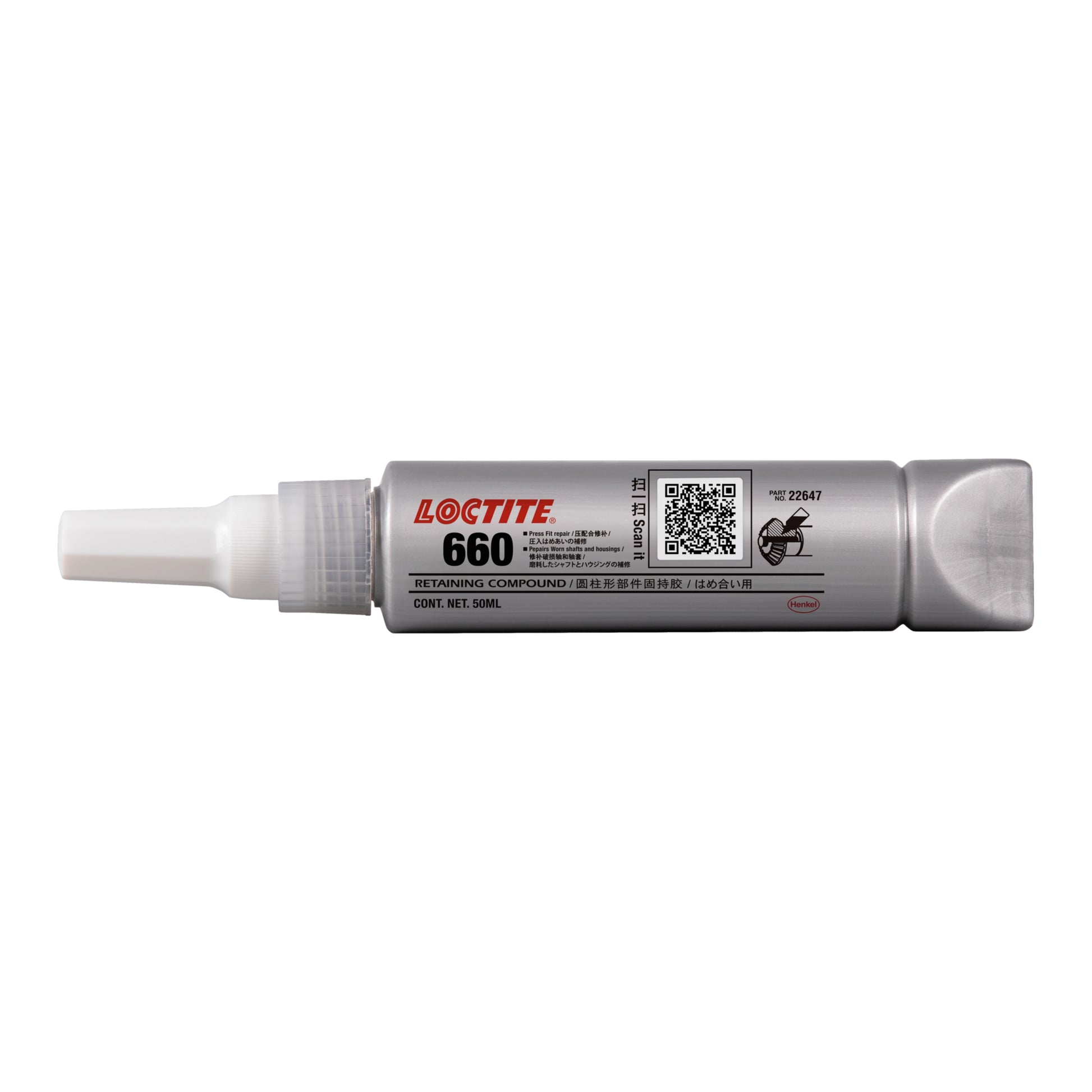 Loctite 660 High Strength Caulking and Retaining Glue Silver-Materiomart	