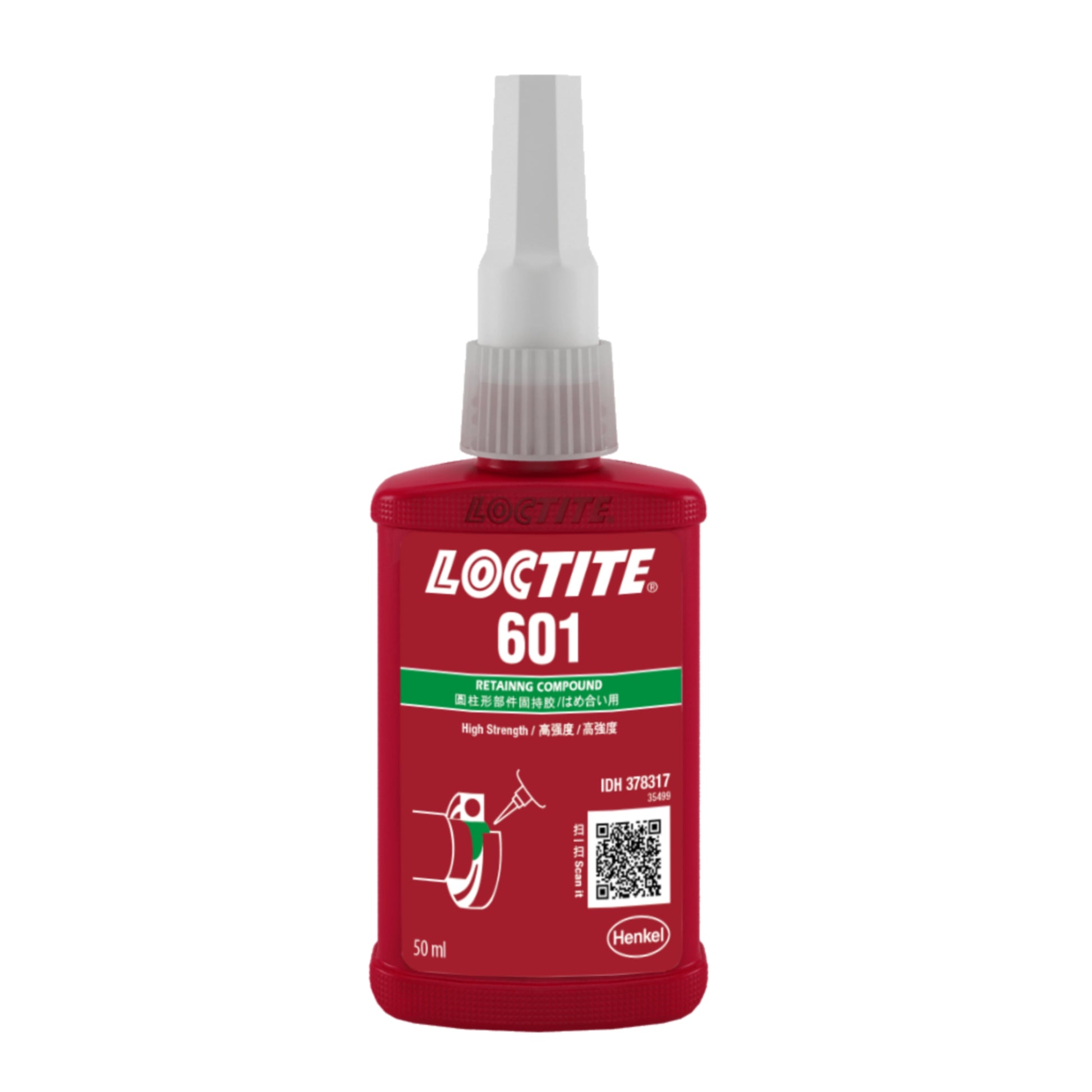 Loctite 601 High Strength Gap Filling Retaining Glue Green-Materiomart	