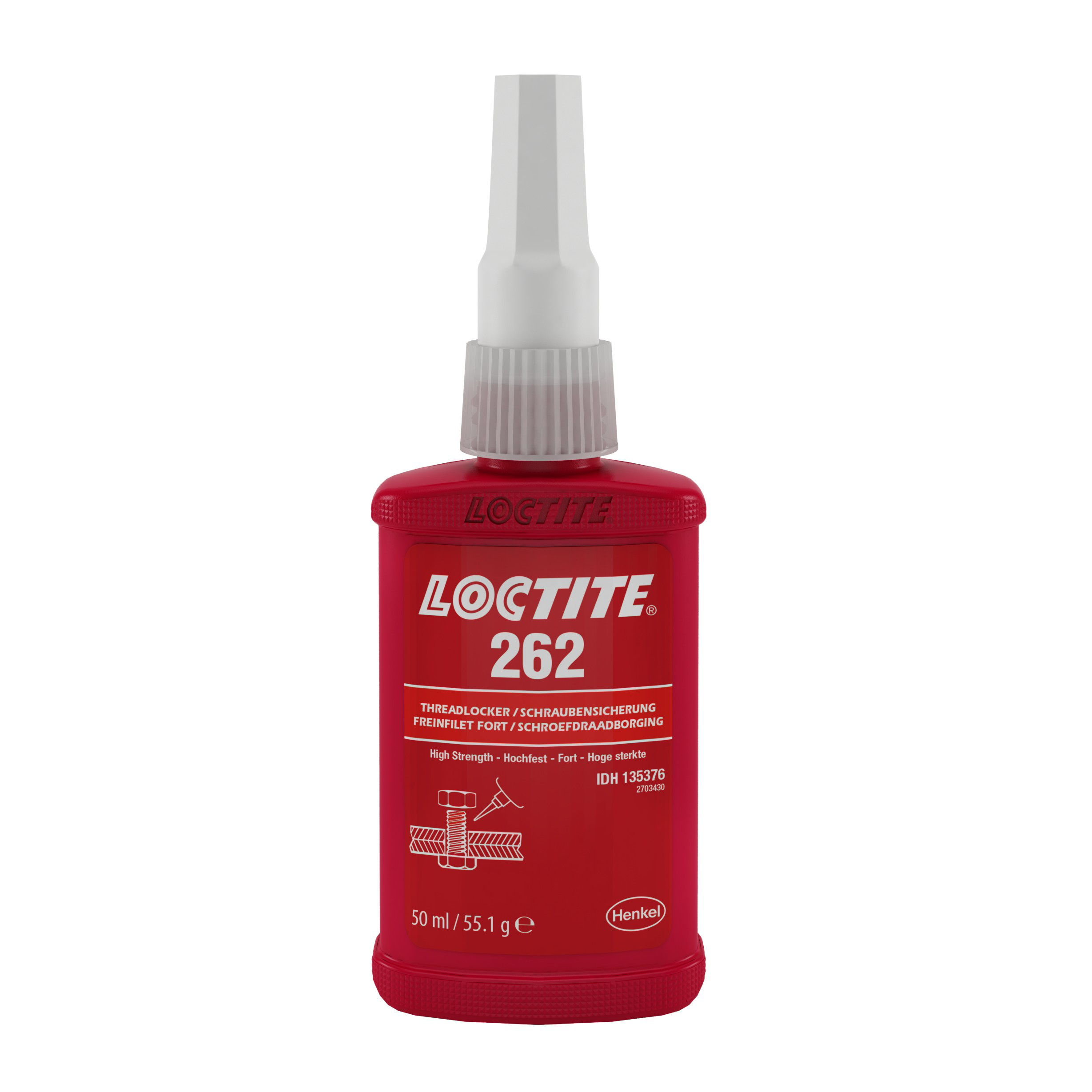 Loctite 262 medium and high strength thixotropic thread locking adhesive