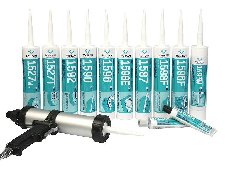 TONSAN 1590 instant sealing silicone rubber sealant black