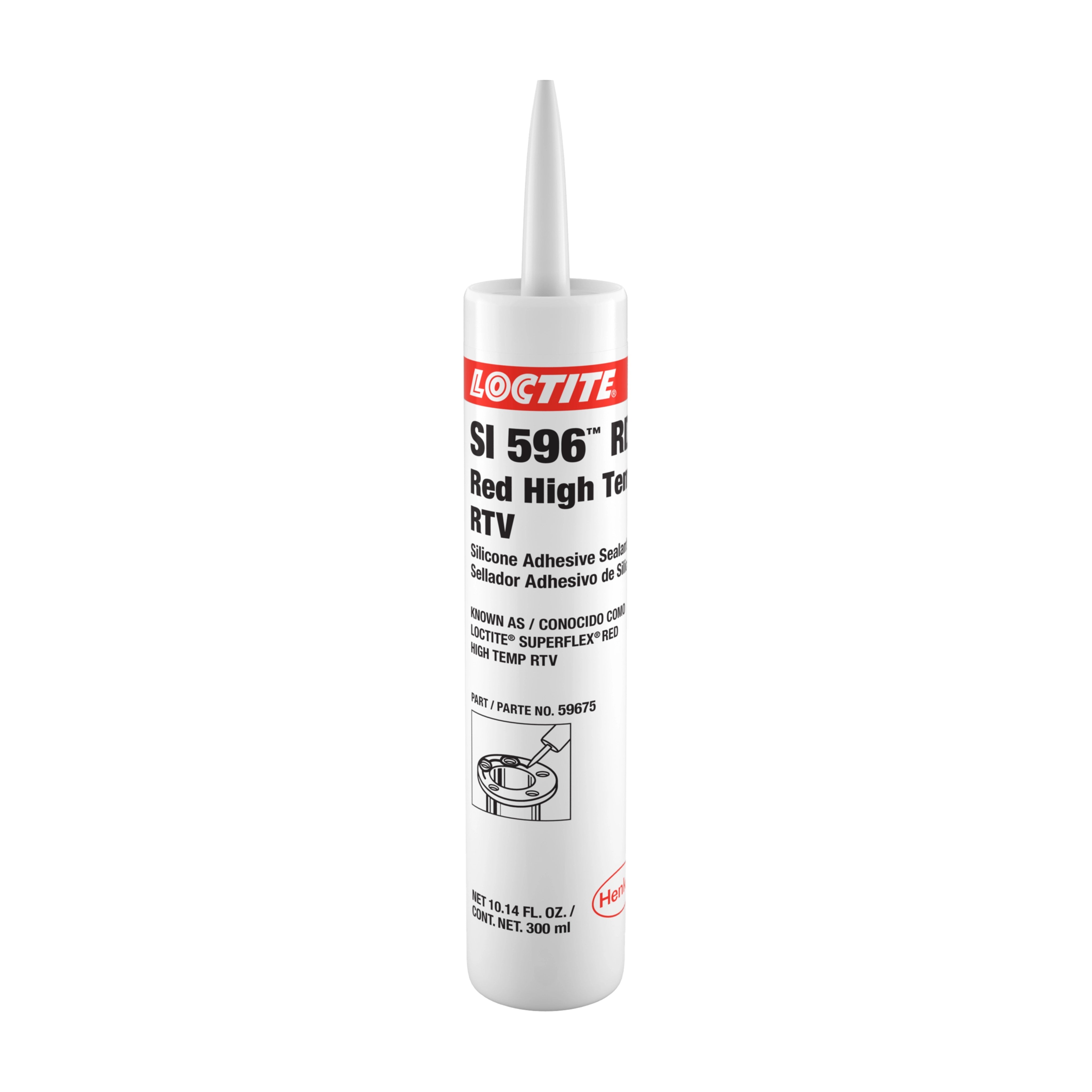 Loctite 596 high temperature resistant one-component silicone sealant