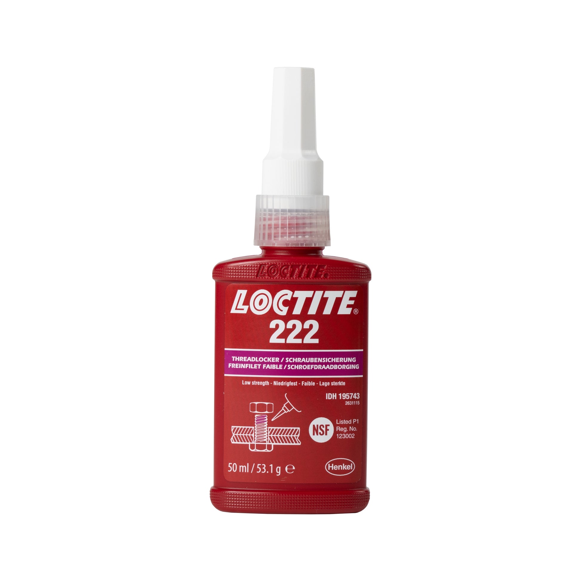 Loctite 222 Low Strength Thread Locker Purple-Materiomart	