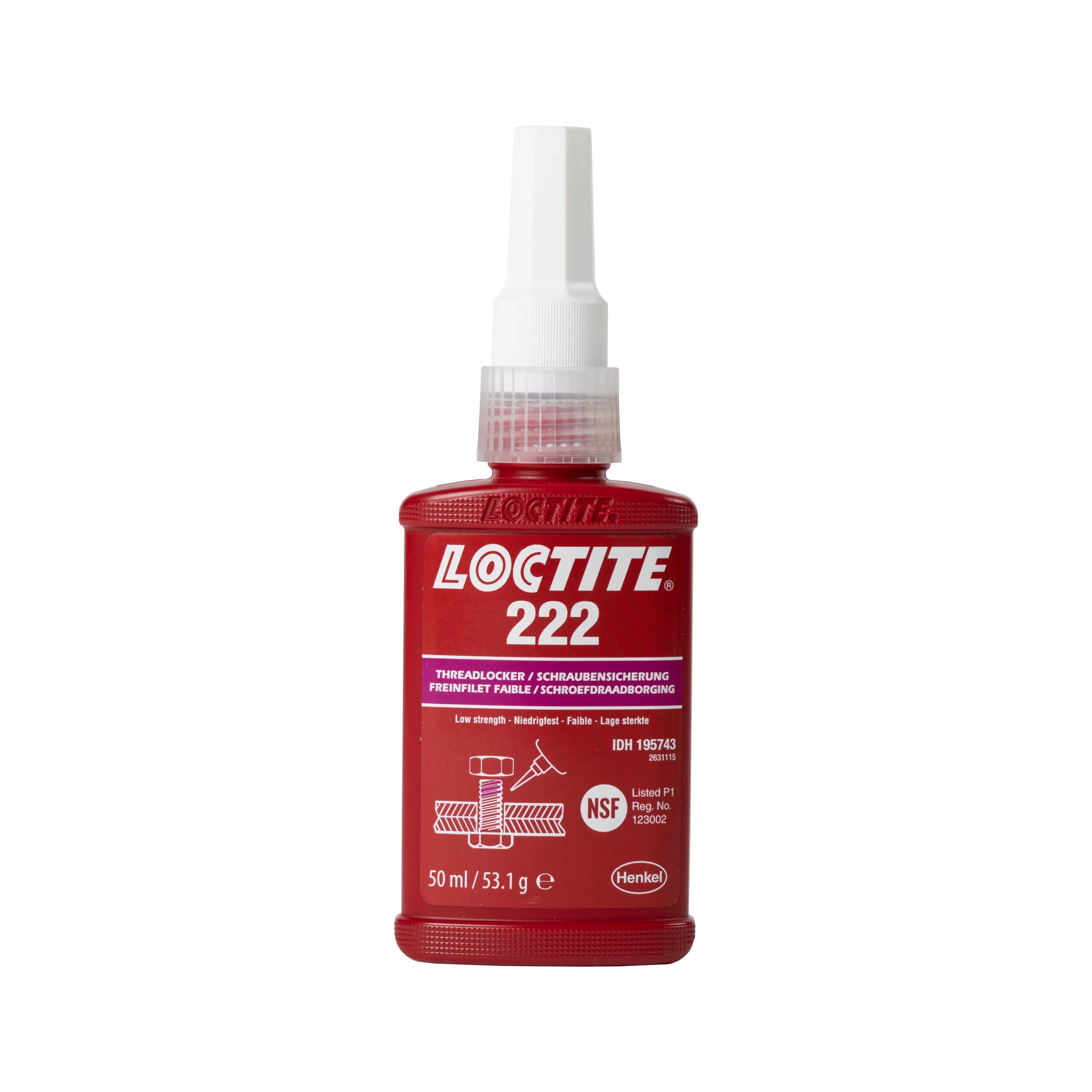 Loctite 222 Low Strength Thread Locker Purple-Materiomart	