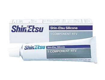 Shin-Etsu KE3475T one-component RTV sealant for coating circuit boards and electronic components, transparent