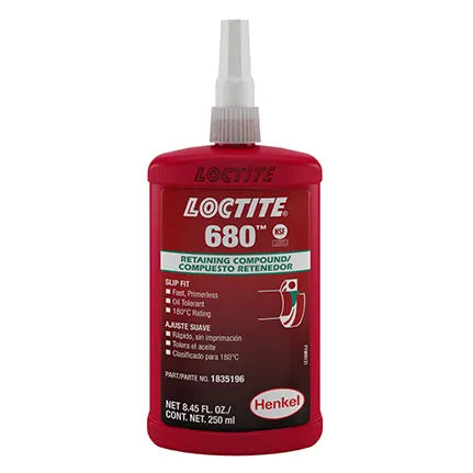 Loctite 680 high strength low viscosity retaining adhesive green